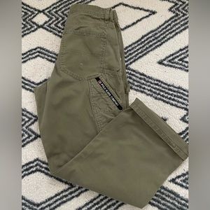 Polo Jeans Co. Ralph Lauren Relaxed Fit Carpenter Pants Olive Green Boys 14